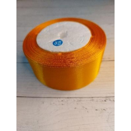 Ленты атласные однотонные 4 см (цв. оранжевый)